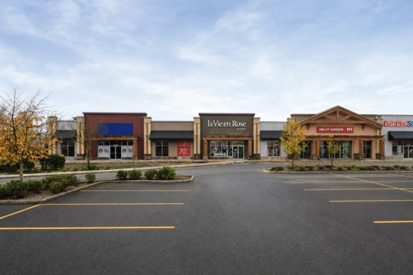 Queensborough Landing Parking Lot Long Shot