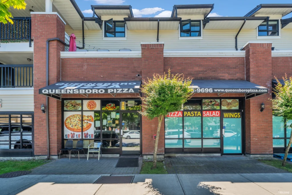 queensborough pizza store front