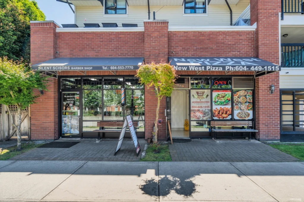silent scissors and new west pizza store front